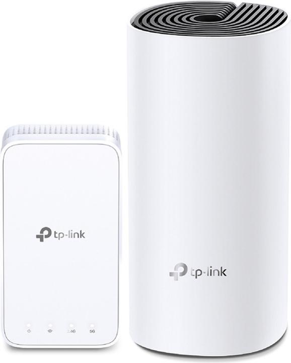 TP-Link Deco M3 WLAN Mesh (AC1200) mit Wand-Plug-Extender 2er Set