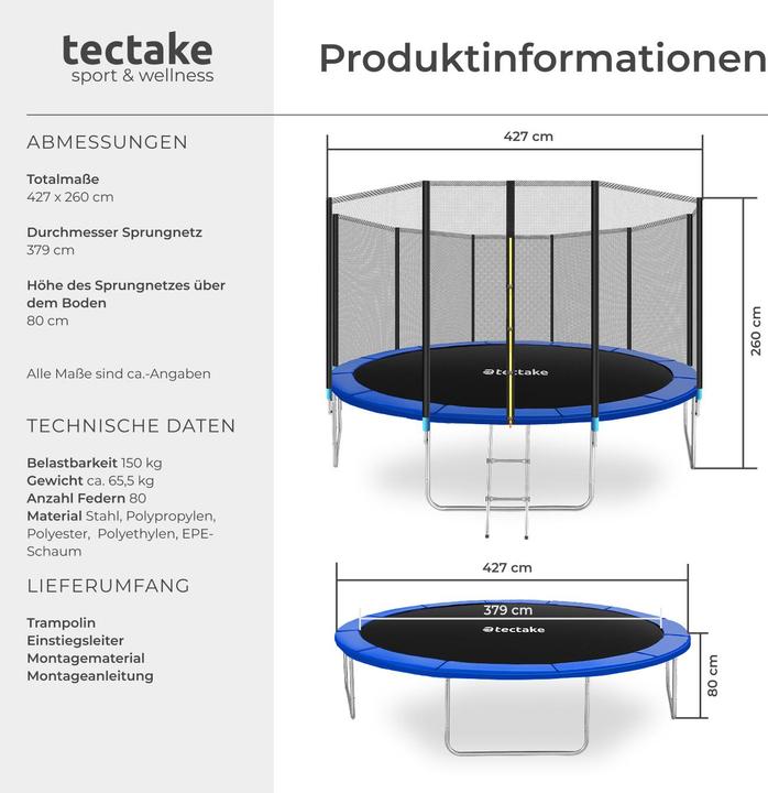 Produktbild tectake Garfunky (427 cm)