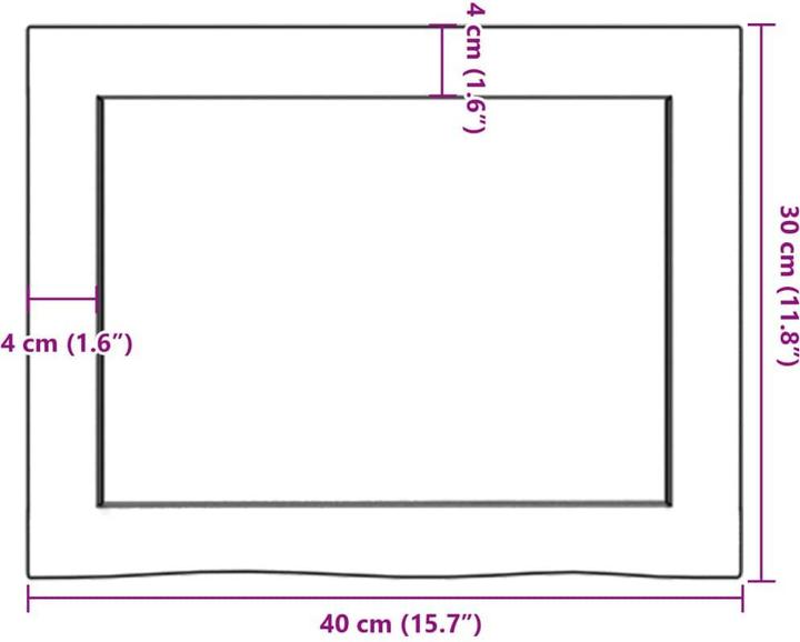 Produktbild VidaXL Siegfried (40 x 4 x 30 cm)