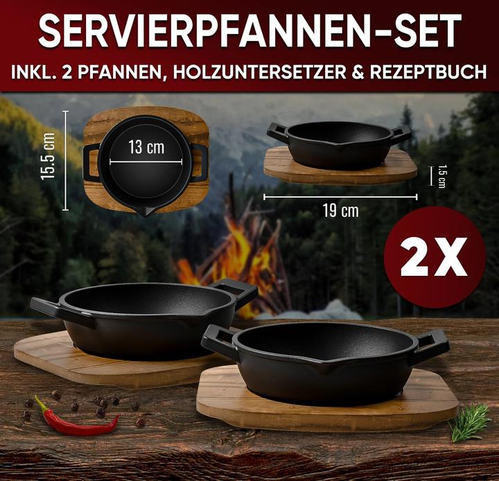 Produktbild Gusskönig Gusseisen Mini Servierpfannen Set (Gusseisen)