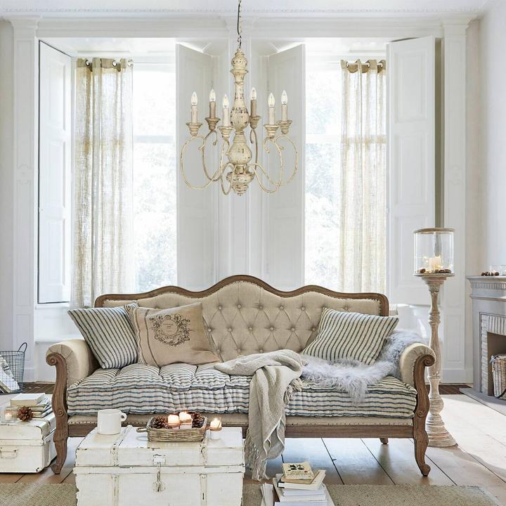Image du produit Loberon Lampe à suspendre Greenwich blanc antique (60 cm)