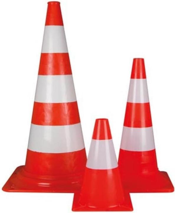 Produktbild Velleman LEITKEGEL 75 cm ROT/WEIss