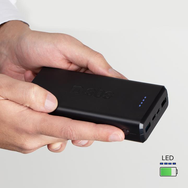 Produktbild SBS Fast Charge Powerbank (20000 mAh, 10 W, 74 Wh)
