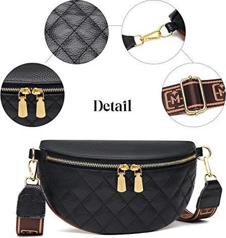 Produktbild Only-Bags.Store Crossbody Bag Breiter Gurt -Klein Umhängetasche Bauchtasche Leder Stylisch Taschen handtasche