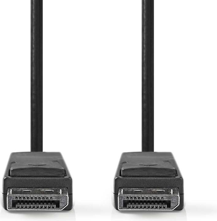 Produktbild Nedis CCGP37014BK20. Kabellänge: 2 m, Anschluss 1: DisplayPort, Anschluss 2: DisplayPort. Kabeldurchmesser (2 m, DisplayPort)