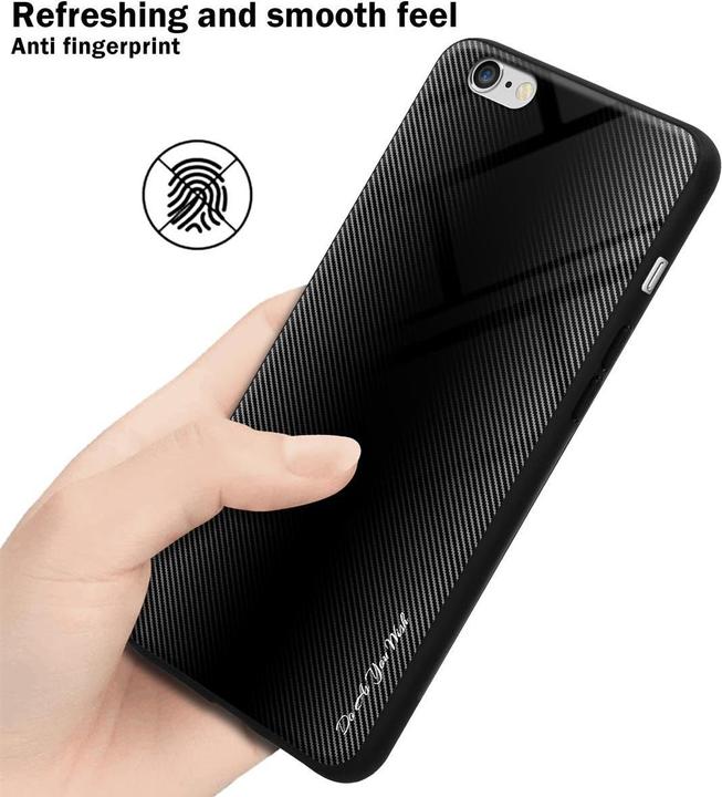 Produktbild Cadorabo TPU Gestreiftes Glas Cover (Apple iPhone 6)