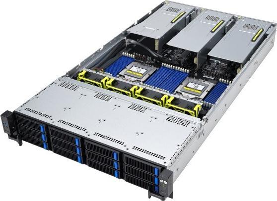 Produktbild ASUS Server RS720A-E12-RS12/10G/2.6kW/8NVMe/GPU (AMD Epyc 9004 series)
