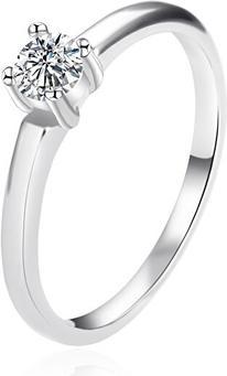 Immagine prodotto Agato - Charming silver ring with zircon AGT-R05W - Circuit: 52 mm (52)