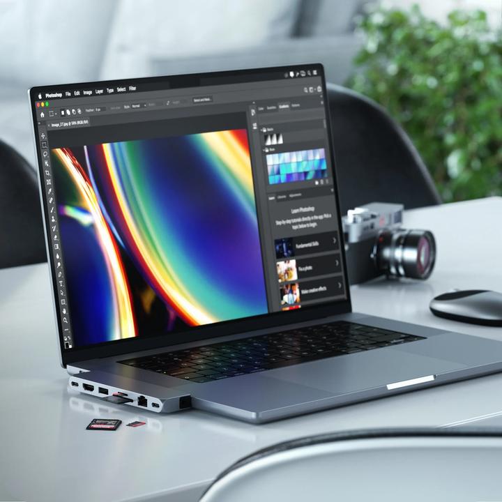Immagine prodotto Satechi Dual USB-C Pro Hub Max (USB-C, 7 Porti)