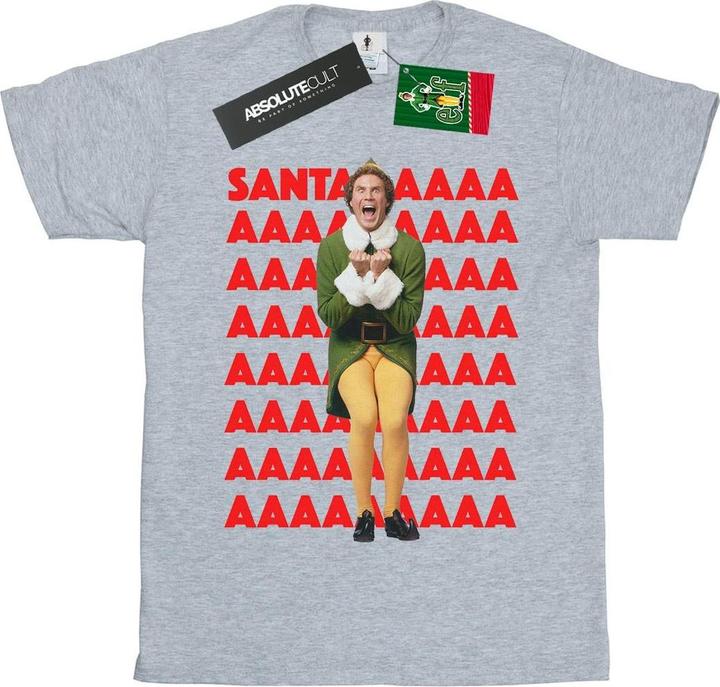 Elf Buddy Santa Scream TShirt Mädchen
