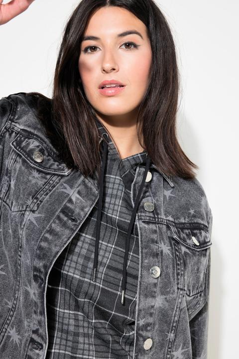 Produktbild Studio Untold Jeansjacke, oversized, Sternen-Print (46, 48)