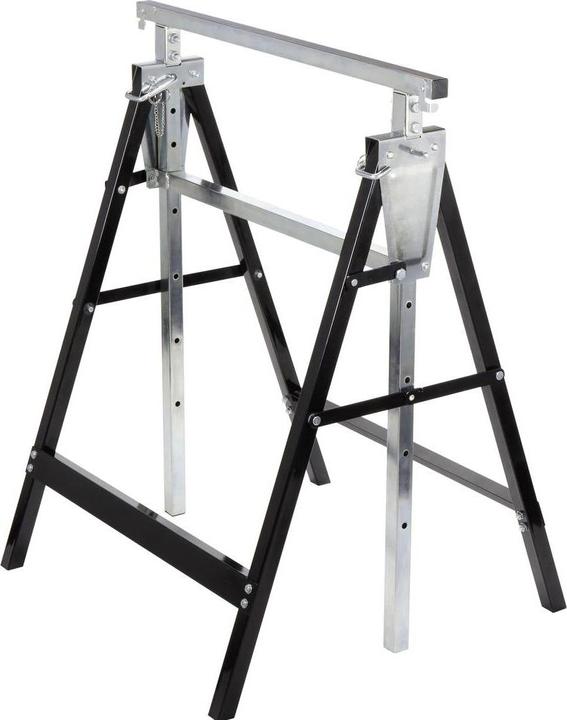 Image du produit Toolcraft 200kg Chevalet d'échafaudage pliable, réglable en hauteur (L x P) 680mm x 580mm 12.7kg 2p. (68 cm, 58 cm)