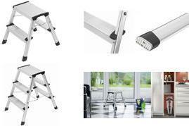 Actual product image Hailo D60 StandardLine, aluminium stepladder, 2x3 steps (Stile, 64 cm)