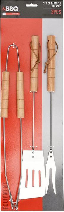 Actual product image Barbecue accessories wood set of 3