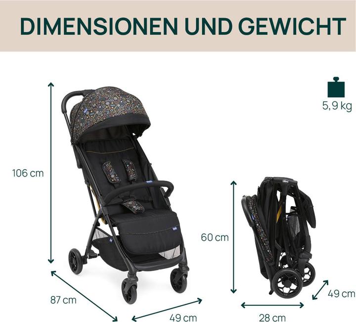 Image du produit Chicco Poussette à 4 roues Glee Playful