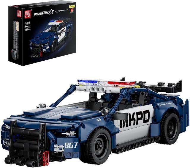 Actual product image Mould King Amerikanisches Polizeiauto Pullback