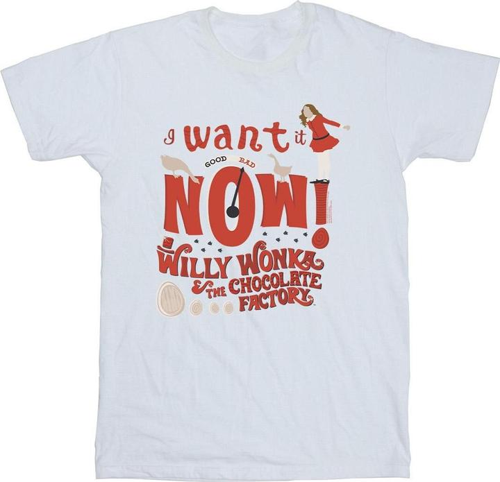 Willy Wonka & the Chocolate Factory Verruca Salt I Want It Now TShirt Jungen