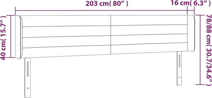 Produktbild VidaXL Kayla (203 x 16 x 88 cm)