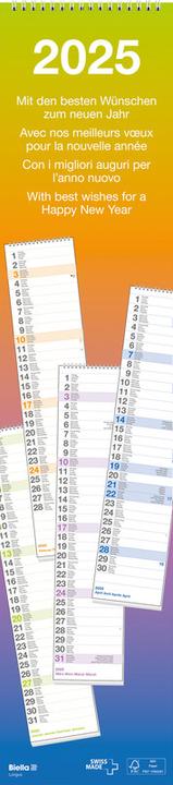 Image du produit Biella Calendrier mural (12 x 54,5 cm, Non contraignant, Français, Allemand, Anglais, Italien)