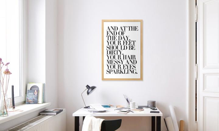 Produktbild Juniqe At The End Of The Day Your Feet Should Be (60 x 90 cm)