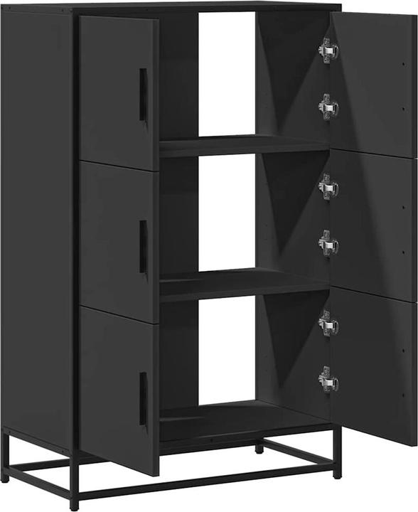 Productafbeelding VidaXL Highboard zwart 68x35x106,5 cm materiaal op houtbasis en metaal