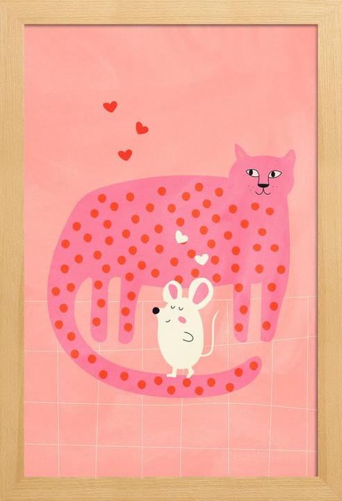Produktbild Juniqe Cat and Mouse (60 x 90 cm)