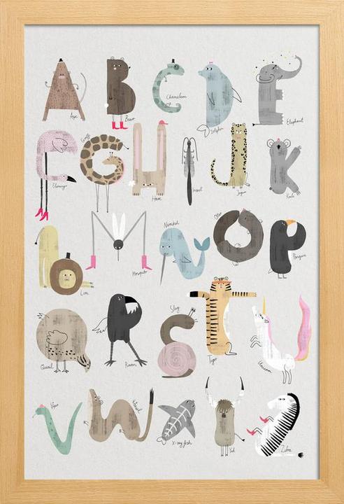 Immagine prodotto Juniqe ABC Bambini - Inglese (60 x 90 cm)