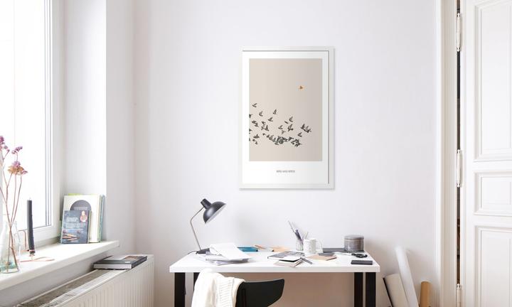Actual product image Juniqe Bird And Birds (60 x 90 cm)
