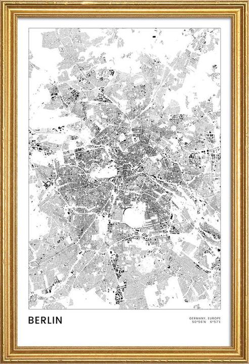 Produktbild Juniqe Berlin Map (60 x 90 cm)