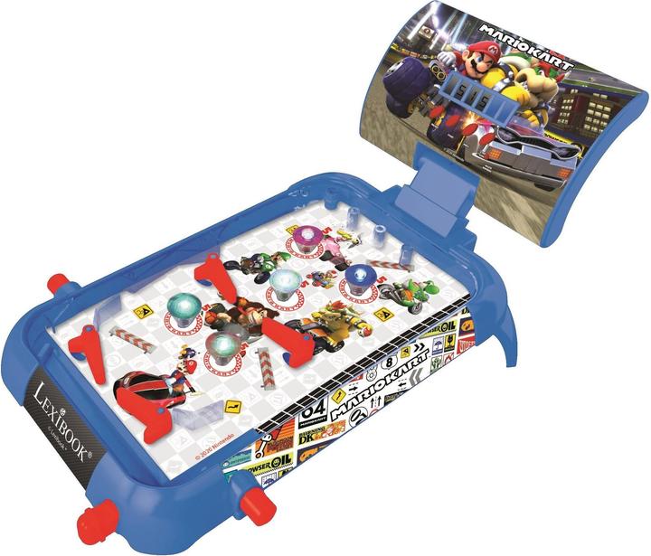 Actual product image Lexibook Mario Kart electronic pinball machine with light and sound effects (German, English, French, Italian)