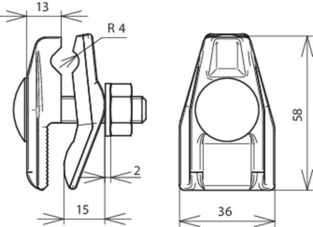 Actual product image Dehn Connection terminal RG Clamping range Fl 0.4- 371007
