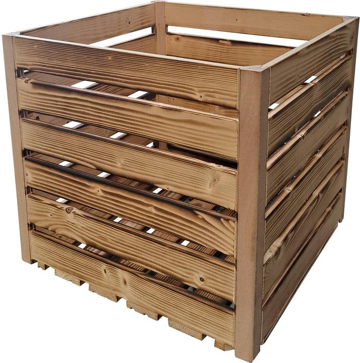 Image du produit Holz Zollhaus Holzharasse geflammt, 35 x 35 x 32 cm (35 x 35 x 32 cm)