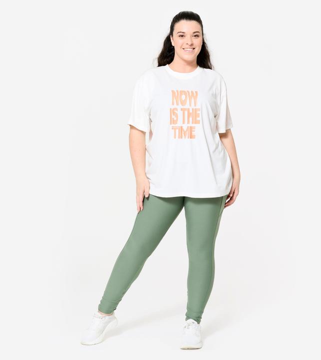 Image du produit Domyos T-shirt oversize femme, blanc coton (XXL)
