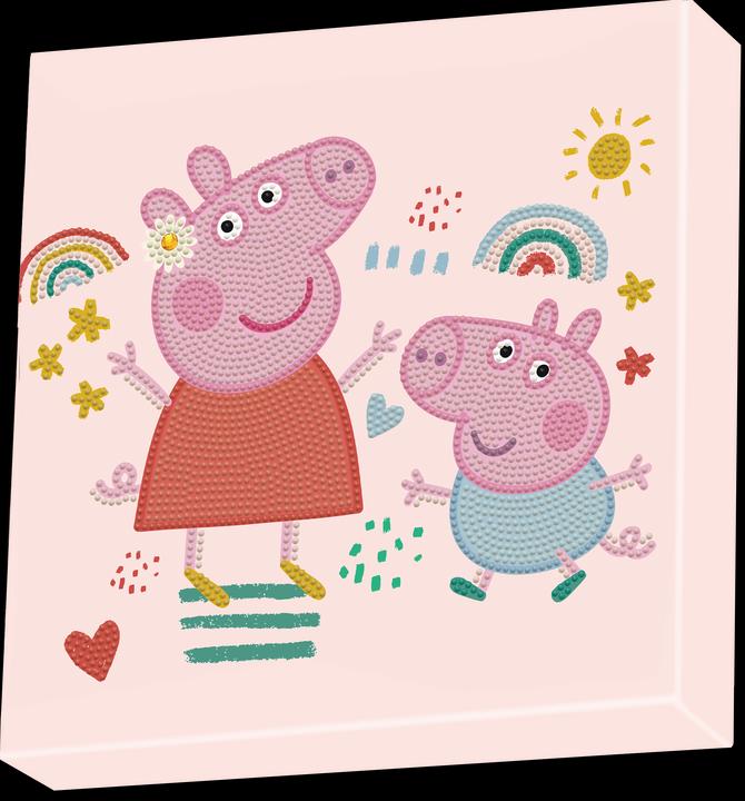 Actual product image Diamond Dotz DOTZ BOX® Original Diamond Painting Set Peppa Pig "Happy Days", creative set with glittering diamond