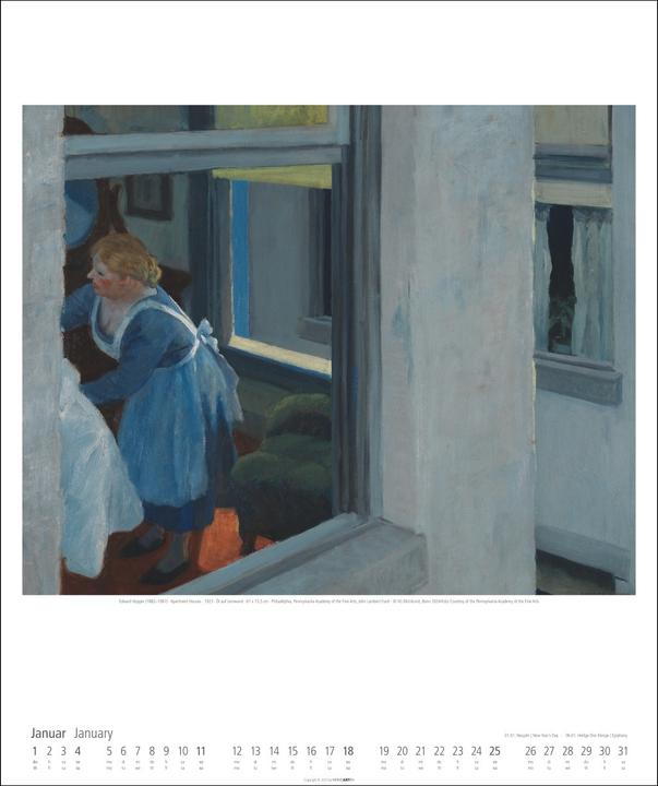 Produktbild Edward Hopper Kalender 2026 (46 x 55 cm, Deutsch, Englisch)