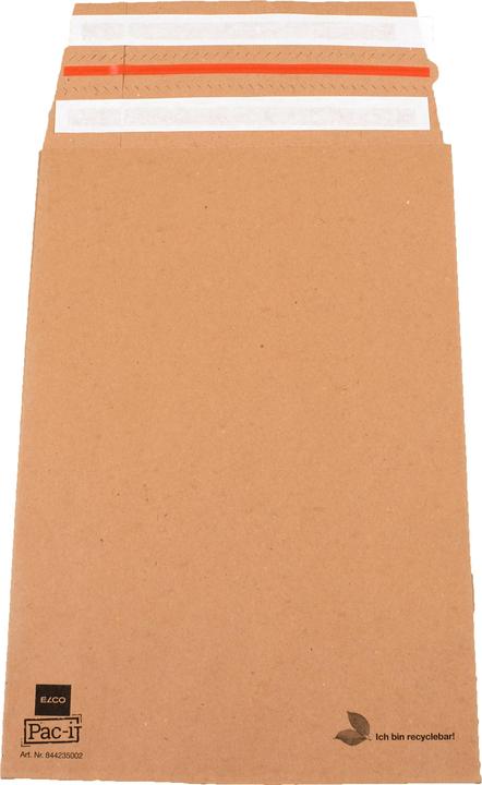 Actual product image Elco Shipping bag brown kraft 135gm2 225x335x70mm,100pcs. (100 x)