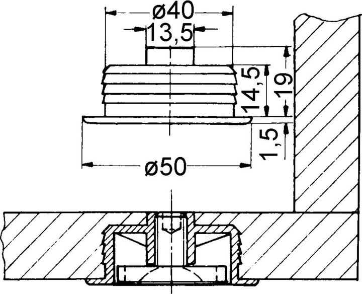 Produktbild OK-Line Höhenverstellerbuchse (1 Stück)