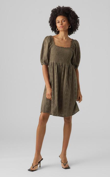 Produktbild Vero Moda Gesmoktes Broderie Anglaise Minikleid (XS)