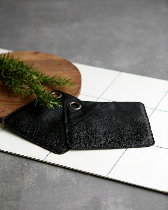 Produktbild House Doctor Topflappen, Square, Schwarz (Büffelleder)