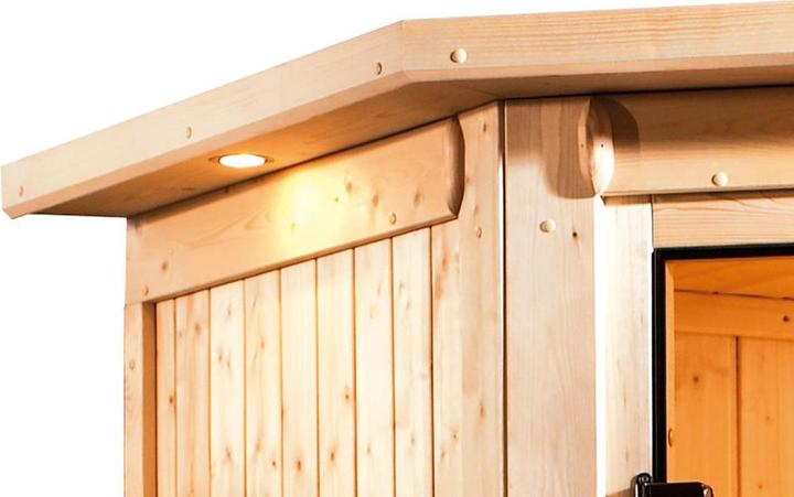 Actual product image Karibu Daria without roof rim (Plug & Play 3,6 KW - Bio external control)