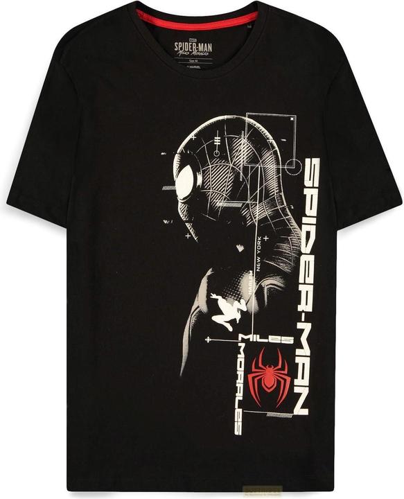Actual product image Spiderman Miles Morales Silhouette Tshirt (XXL)