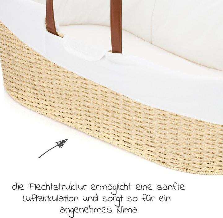 Actual product image Fillikid Bassinet & cradle Moses basket set with rocking frame incl. inner cover