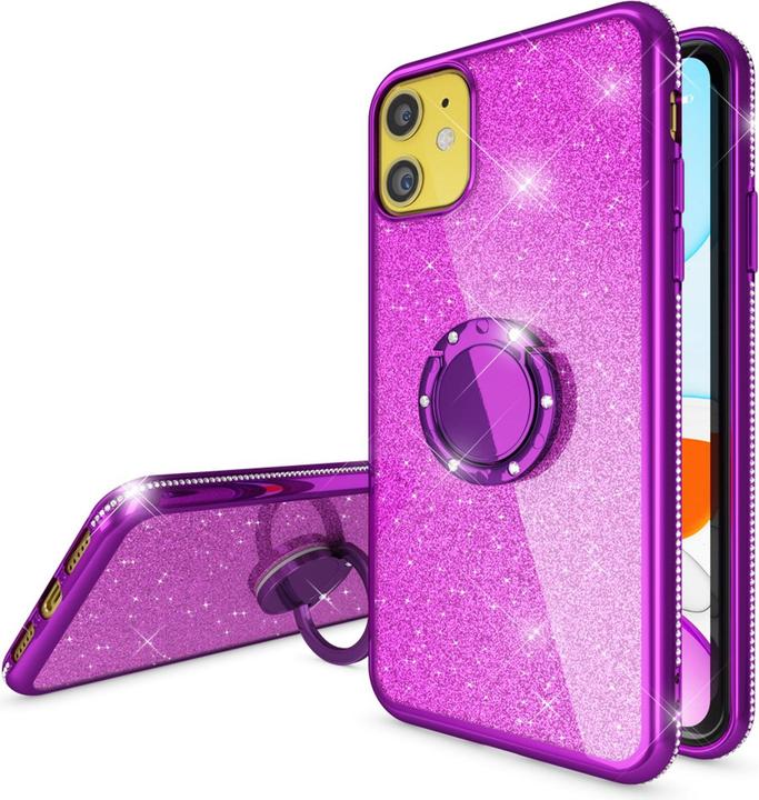 Produktbild Nalia Ring Glitzer Silikon Hülle (Apple iPhone 11)
