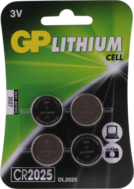 Produktbild GP Batteries CR2025 Lithium (4 Stk., CR2025, 165 mAh)