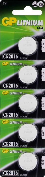GP Batteries Lithium Cell (5 Stk., CR2016, 90 mAh)