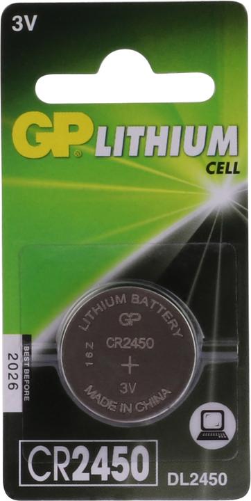 GP Batteries Knopfzelle (1 Stk., CR2450, 610 mAh)