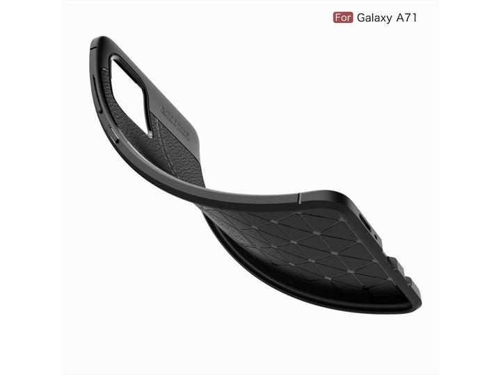 Produktbild Screenguard Samsung Galaxy A71 Hülle Leather Design TPU Cover (Samsung Galaxy A71)