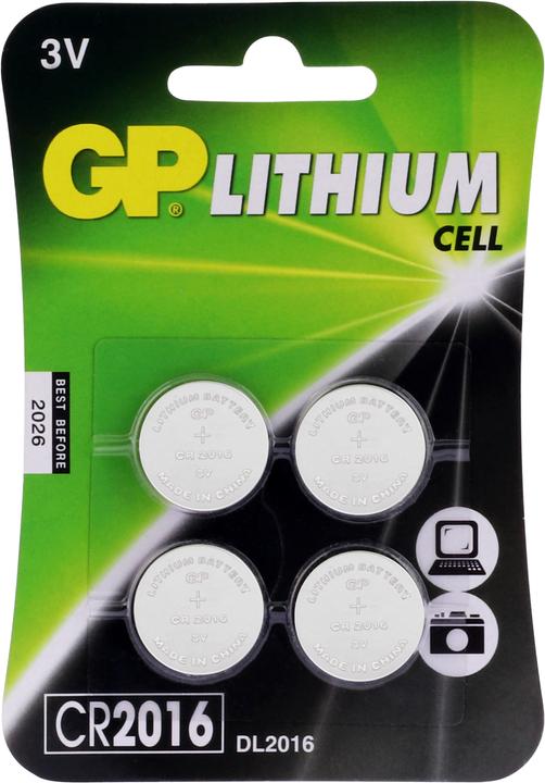 Immagine prodotto GP Batteries Litio CR2016 (4 pz., CR2016, 90 mAh)