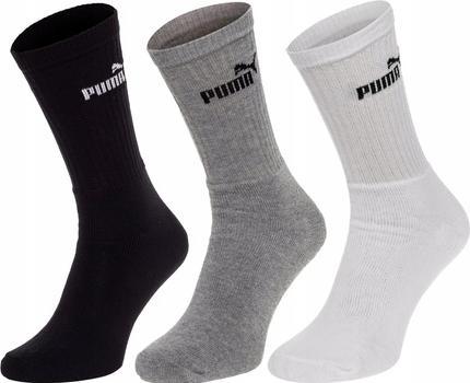 Immagine prodotto Puma Calzini sportivi unisex 3-pack, Multicolore (325 - Bianco / Grigio / Nero), 39-42 (39 - 42)
