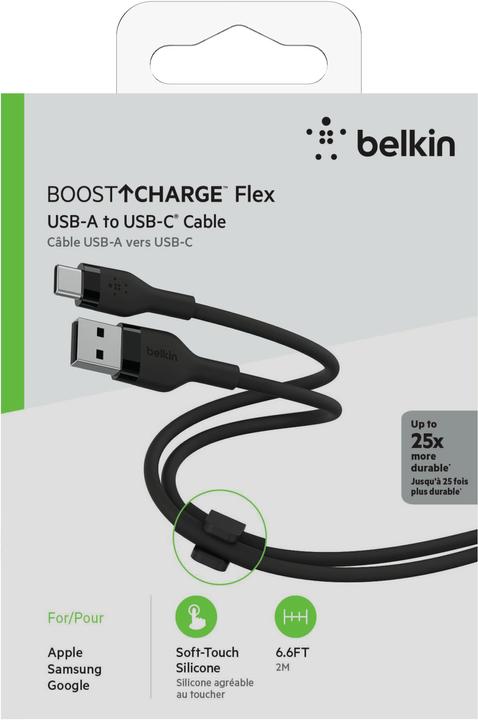 Produktbild Belkin USB-Ladekabel Boost Charge Flex USB A - USB C 2 m (2 m, USB 2.0)